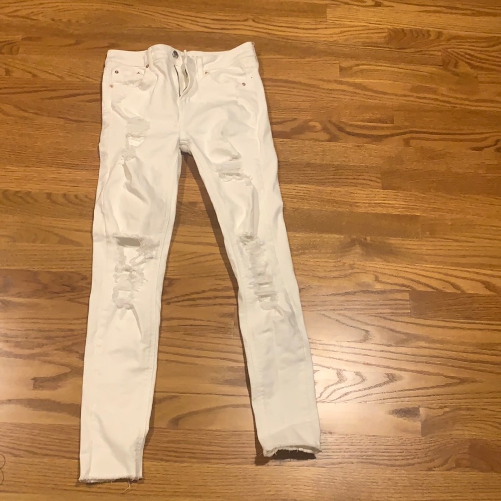 white jeans